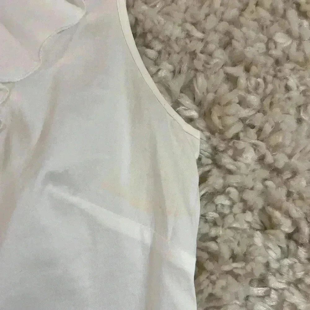 Halogen White Ruffle Top - Size XS - Picture 3 of 13